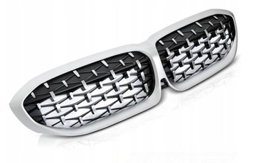 Алмазний Срібний нирок гриль BMW G20 G21