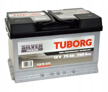 Акумулятор Tuborg TS575-075 75AH 750a R+