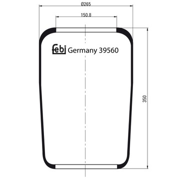 FEBI MIECH ZAWIESZENIA PNEUMATYCZNEGO TRUCK 39560