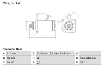 0 986 021 490 Bosch стартер