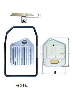 Filtry do skrzyni automatycznej MAHLE HX 163KIT