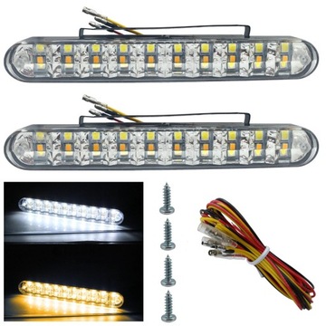 2в1 светодиодные дневные ходовые огни DRL + поворотники