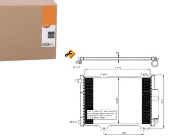 NRF КОНДЕНСАТОРНИЙ РАДІАТОР КОНДИЦІОНЕРА 9531186G00 32