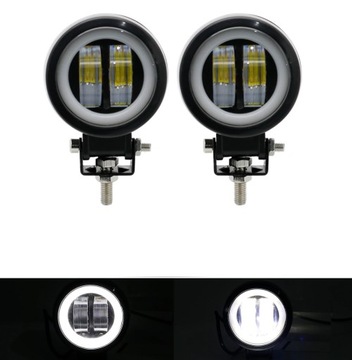 Робоча Лампа галогенна прожектор LED RING 12 - 24V x2