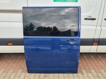 drzwi przesuwne prawe niebieskie LL5M VW T5