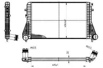 ИНТЕРКУЛЕР VW GOLF 6 1,6 TDI-2,0 TDI NRF