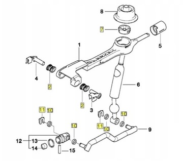 BMW ремкомплект селектора важеля коробки передач E46
