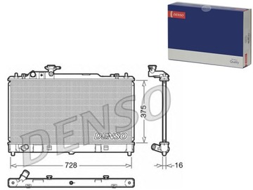 РАДІАТОР ДВИГУНА MAZDA 6 1.8/2.0 06.02-08.07 DENS