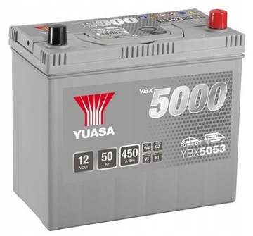 Акумулятор Yuasa SILVER 50AH 450A P + YBX5053