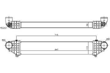 Інтеркулер VOLVO C30 C70 II S40 II V50 2.5 01.04-