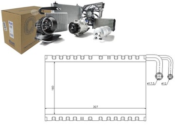 Випарник кондиціонера BMW 5 (E60) 5 (E61) 6 (E63)