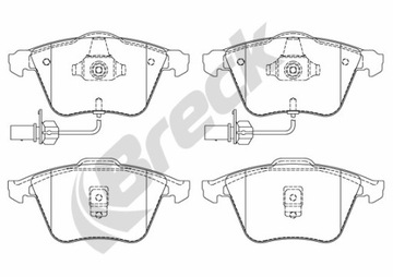 Гальмівні колодки передні BRECK AUDI A6 Avant 2.5 TDI