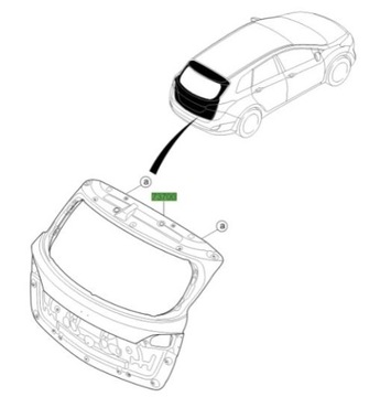 Hyundai i30 Універсал (2012-2017) кришка багажника