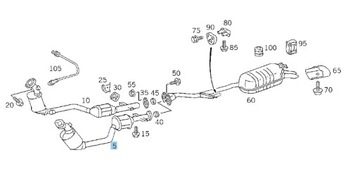 Вихлопна труба Mercedes SL R129 A1294902220