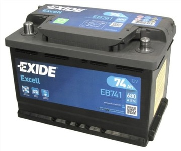 Аккумулятор EXIDE EXCELL 74AH 680A 74AH L + замена