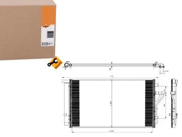 КОНДЕНСАТОР РАДІАТОР КОНДИЦІОНЕРА NRF 976062Y500 56