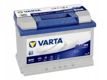 Akumulator Varta BlueD EFB 12V 70Ah 760A P+ N70