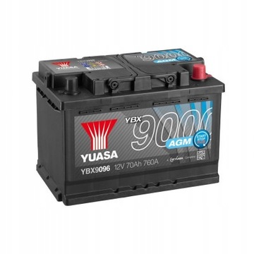 YUASA AGM 9000 70AH 760A YBX9096 адаптация
