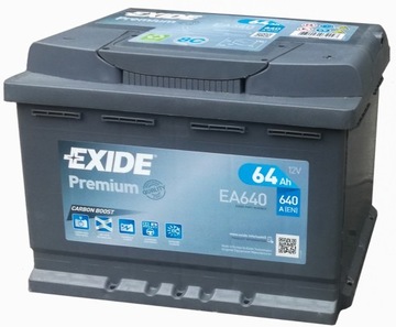 АКУМУЛЯТОР EXIDE PREMIUM 64AH 640A 64AH EA640