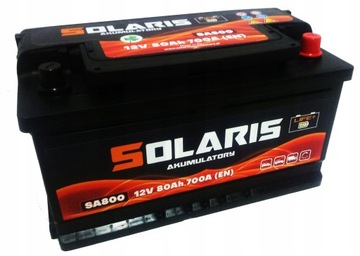 AKUMULATOR SOLARIS 80AH 700A 80ah