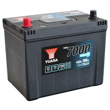Akumulator Yuasa EFB 12V 72Ah 720A L+ YBX7031