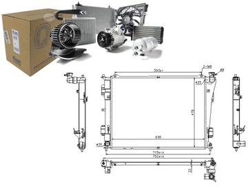 CHŁODNICA SILNIKA KIA OPTIMA 2.0/2.4 06.10- NISSEN