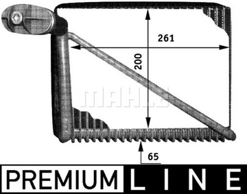 MAHLE ORIGINAL AE 48 000p випарник, Кондиціонер