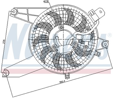 Wentylator chłodzenie silnika 85370