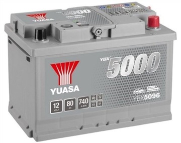 Акумулятор YUASA 80ah 740a YBX5096 DOJ + WYM LDZ