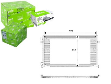 VALEO КОНДЕНСАТОР РАДИАТОР КОНДИЦИОНЕРА 4414387 820