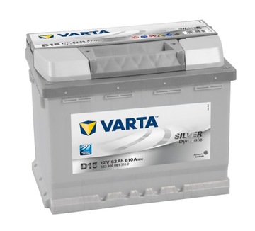 Akumulator Varta Silver Dynamic 12V 63Ah 610A D15