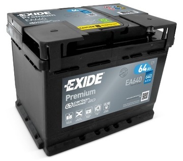 Аккумулятор Exide Premium 64Ah 640A EA640 CARBON BOOST 2.0