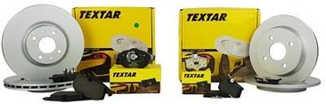 TEXTAR диски + колодки передние + задние CITROEN C5 III 304M