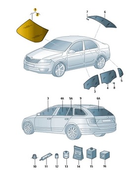 ЛОБОВЕ СКЛО SKODA OCTAVIA III OE 5E0845011CJNVB