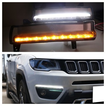 JEEP COMPASS 2017 LED DRL ПОКАЖЧИК ПОВОРОТУ ДЕННОГО СВІТЛА