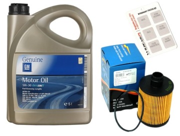 Olej 5W30 GM+Filtr Opel Corsa D Meriva B 1.3 CDTi