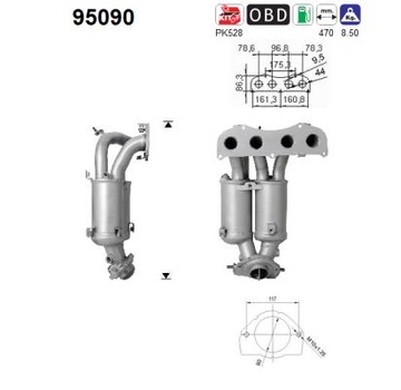 Katalizator Toyota AVENSIS/RAV 4 II 2.0 2000-2008