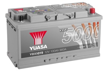 AKUMULATOR YUASA 5000 YBX5019 100AH 900A P+