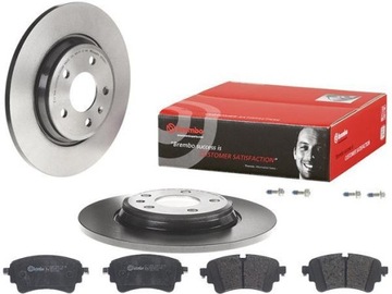 BREMBO TARCZE+KLOCKI TYŁ AUDI A4 B9 A5 F5 300MM