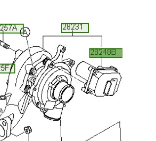 282352A600 HYUNDAI OE РЕГУЛЯТОР ТУРБОКОМПРЕССОРА