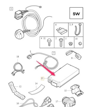 Sterownik Moduł Haka Holowniczego Volvo