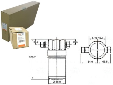 Осушувач кондиціонера AUDI 80 1.6 E (8C. B4)