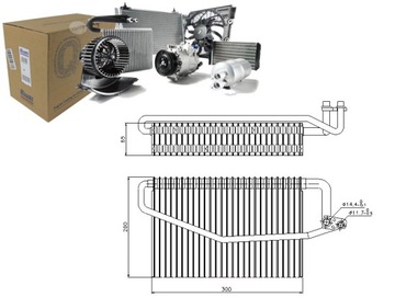 Випарник кондиціонера MERCEDES C 230 (203.052) (W2