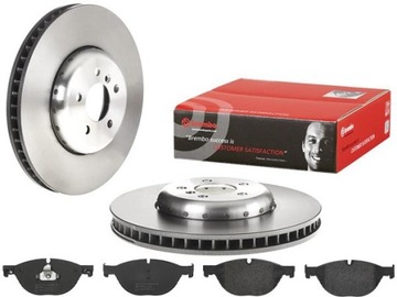 BREMBO TARCZE+KLOCKI PRZÓD BMW 5 F10 F11 374MM