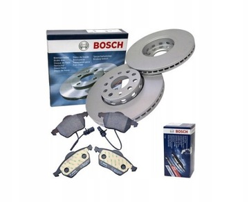 ДИСКИ ПЕРЕДНІ + КОЛОДКИ BOSCH GOLF V VI EOS TOURAN 312