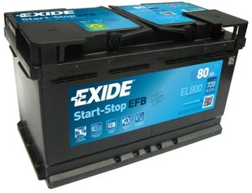 Акумулятор Exide Start-Stop EFB 12V 80AH 720A R+
