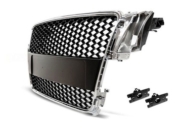 GRILL ATRAPA SPORT CHROME do AUDI A5 2007-06.2011