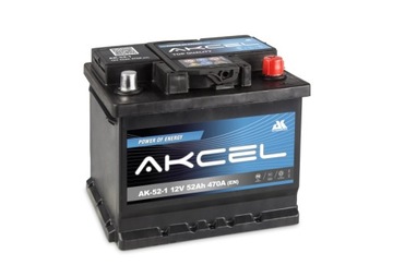 Akumulator Akcel VARTA 52Ah 470A AK-52-1 GW 3 lata