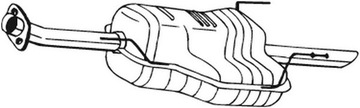 Bosal 185-605 кінцевий глушник