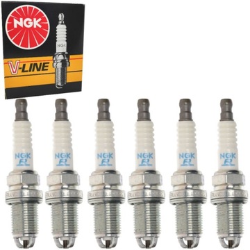 6X свеча зажигания NGK V-LINE24 BKUR6ET-10 3045